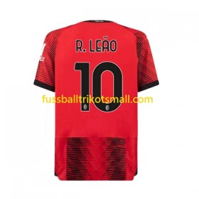 Fußballtrikots AC Mailand Rafael Leao 10 2023-2024 Kurzarm Heimtrikotsatz kaufen